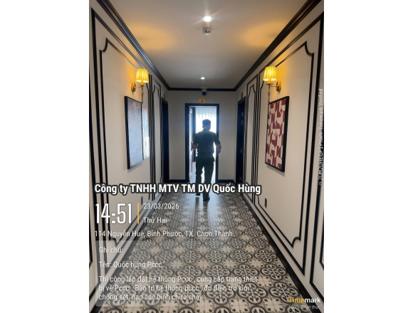 Lắp đặt và nghiệm thu hệ thống PCCC tại Trọng Phát Hotel Chơn Thành Bình Phước