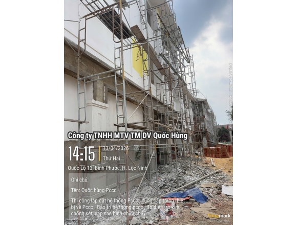 Thi công lắp đặt hệ thống PCCC Trường Tiểu học và Trung học cơ sở Lộc Thịnh