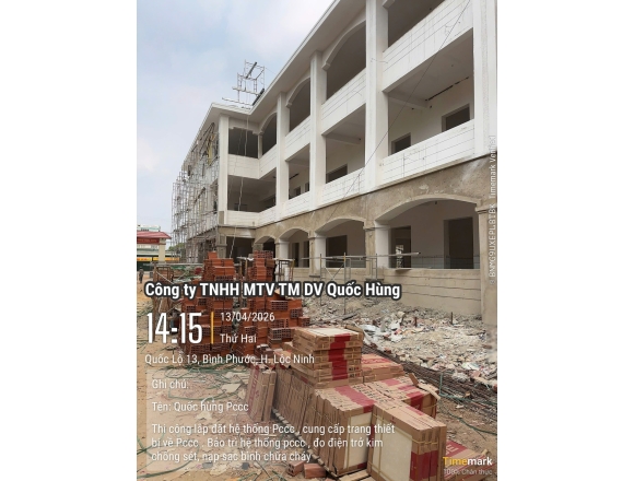 Thi công lắp đặt hệ thống PCCC Trường Tiểu học và Trung học cơ sở Lộc Thịnh