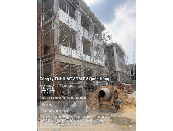 Thi công lắp đặt hệ thống PCCC Trường Tiểu học và Trung học cơ sở Lộc Thịnh