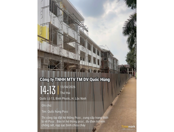 Thi công lắp đặt hệ thống PCCC Trường Tiểu học và Trung học cơ sở Lộc Thịnh
