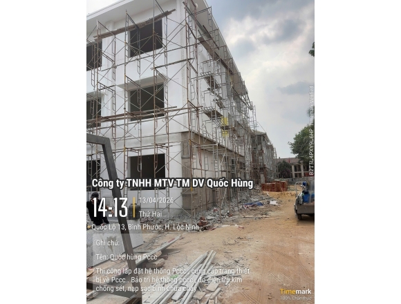 Thi công lắp đặt hệ thống PCCC Trường Tiểu học và Trung học cơ sở Lộc Thịnh
