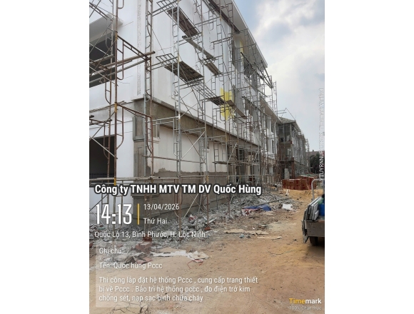 Thi công lắp đặt hệ thống PCCC Trường Tiểu học và Trung học cơ sở Lộc Thịnh