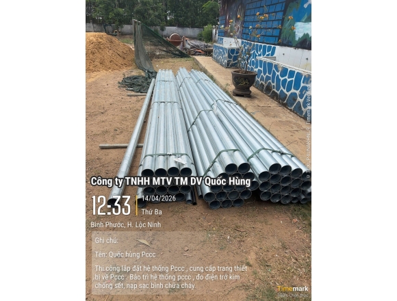 Thi công lắp đặt hệ thống PCCC Trường Tiểu học và Trung học cơ sở Lộc Thịnh