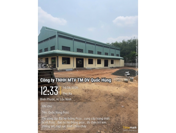 Thi công lắp đặt hệ thống PCCC Trường Tiểu học và Trung học cơ sở Lộc Thịnh