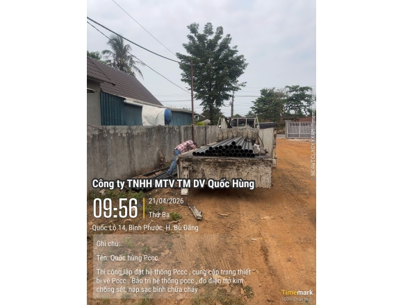 Thi công lắp đặt hệ thống PCCC tại kho xưởng Công ty TNHH Xuất Nhập Khẩu Điều Minh Đức