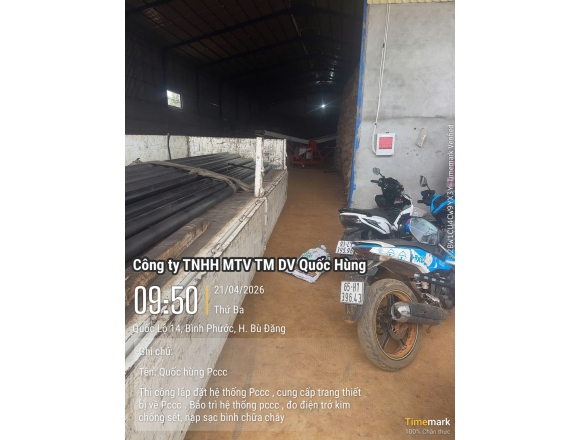 Thi công lắp đặt hệ thống PCCC tại kho xưởng Công ty TNHH Xuất Nhập Khẩu Điều Minh Đức