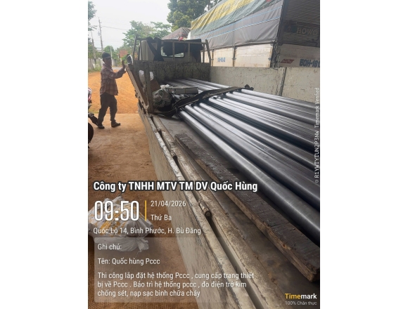 Thi công lắp đặt hệ thống PCCC tại kho xưởng Công ty TNHH Xuất Nhập Khẩu Điều Minh Đức