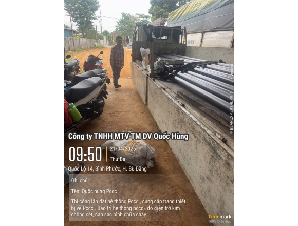 Thi công lắp đặt hệ thống PCCC tại kho xưởng Công ty TNHH Xuất Nhập Khẩu Điều Minh Đức