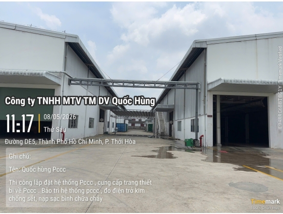 Nghiệm thu và vận hành hệ thống PCCC tại xưởng 01 – Công ty TNHH Chi Yang Ribbon
