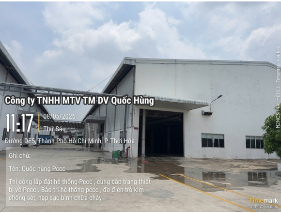 Nghiệm thu và vận hành hệ thống PCCC tại xưởng 01 – Công ty TNHH Chi Yang Ribbon