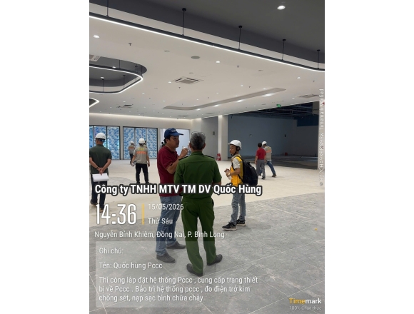 Vận Hành và Nghiệm Thu Hệ Thống PCCC Trung Tâm Thương Mại An Lộc (An Lộc PLAZA)