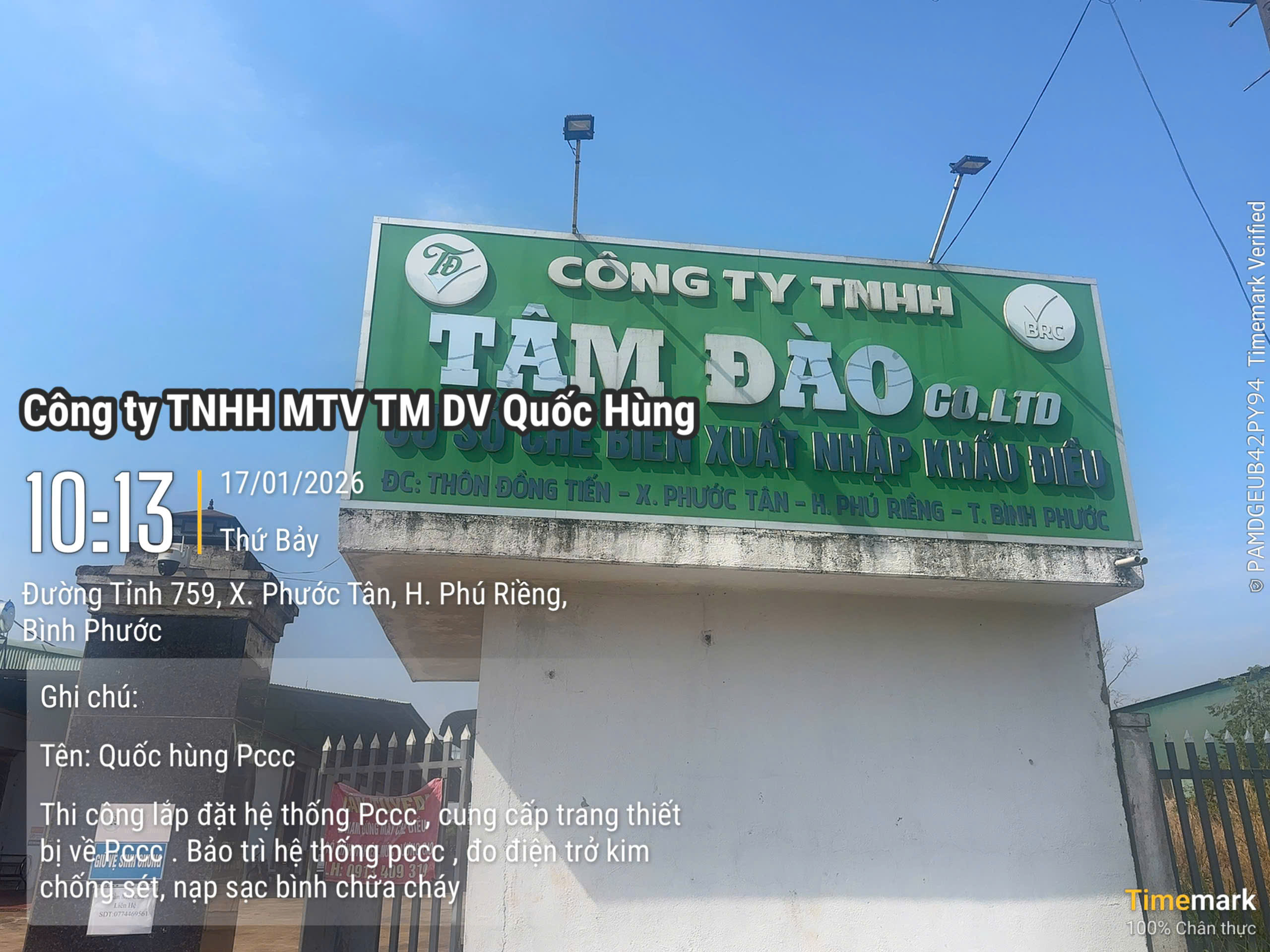 thi cong pccc binh phuoc