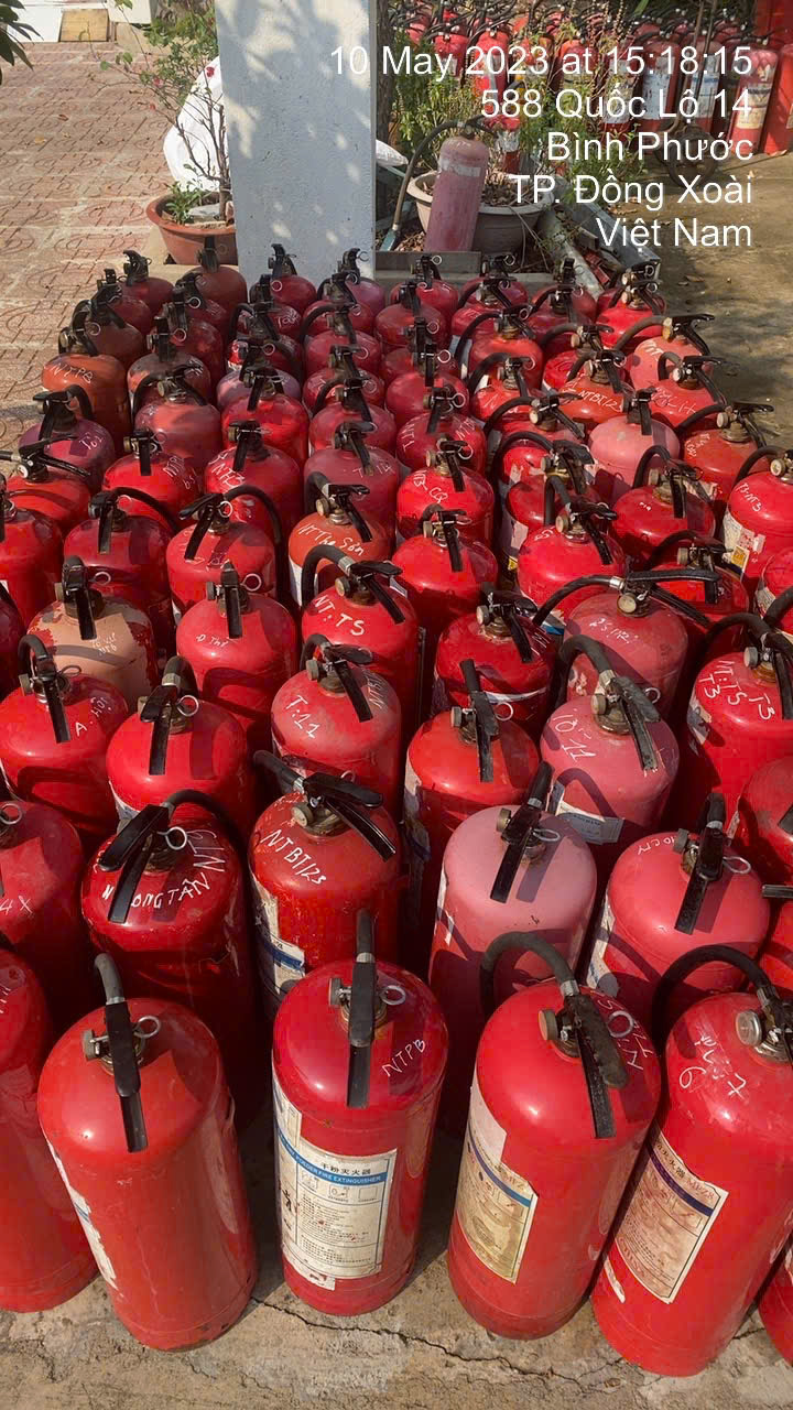 nạp bình chữa cháy tại đồng xoài